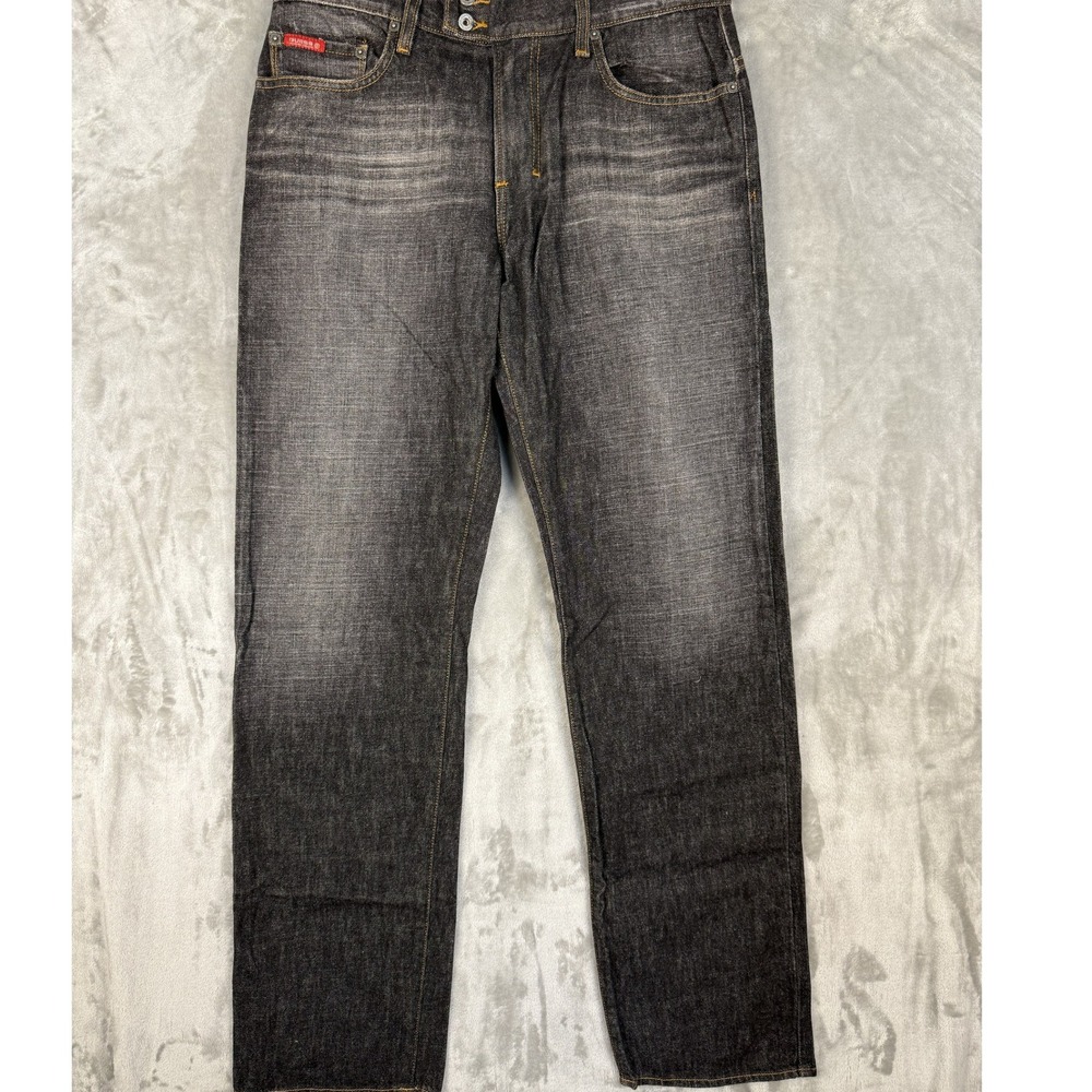 GUESS JEANS Mens Dark Wash Straight Leg Denim Pants Size 31x31